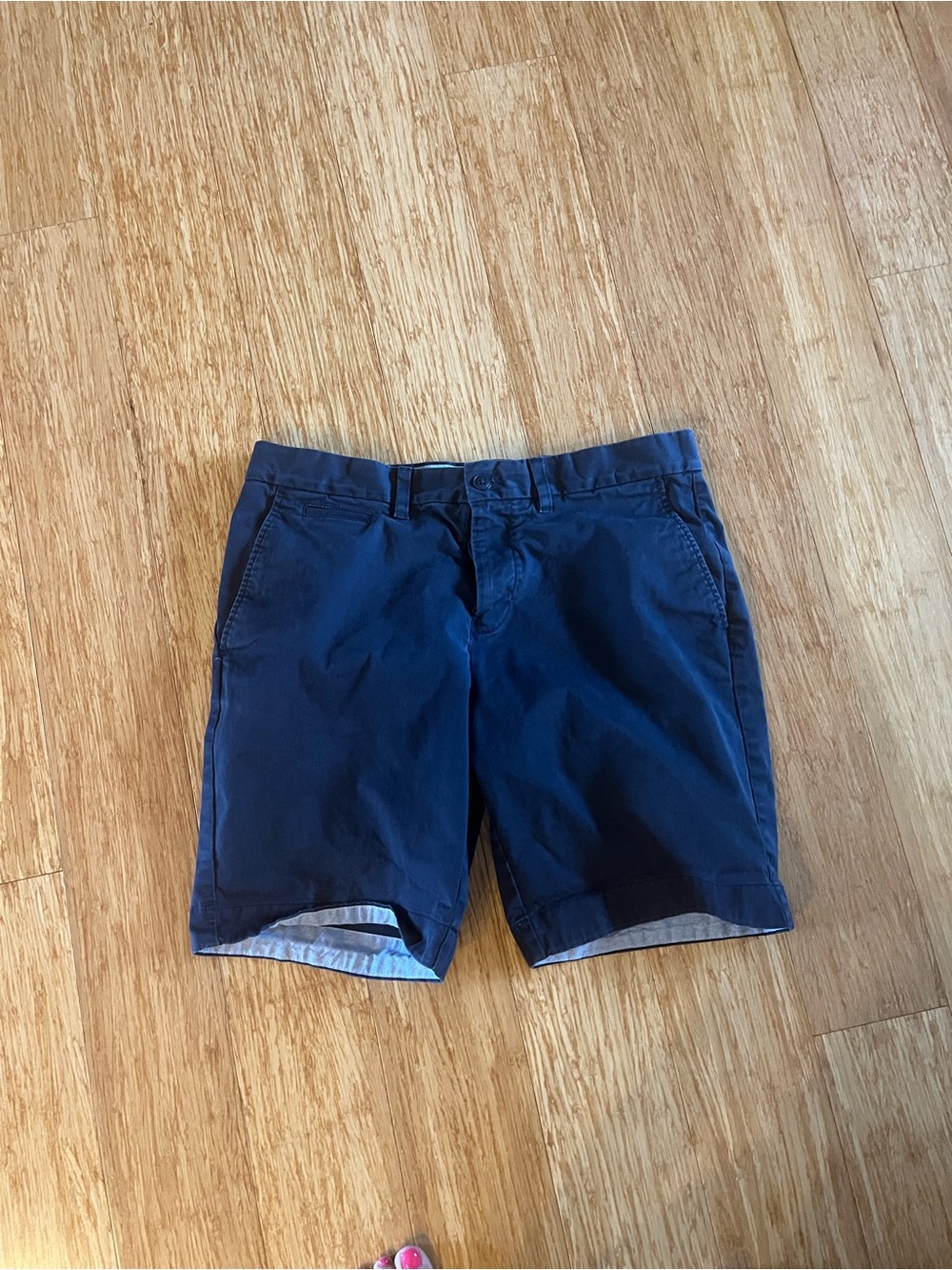 Tommy Hilfiger Navy Flat-Front Men's Shorts
